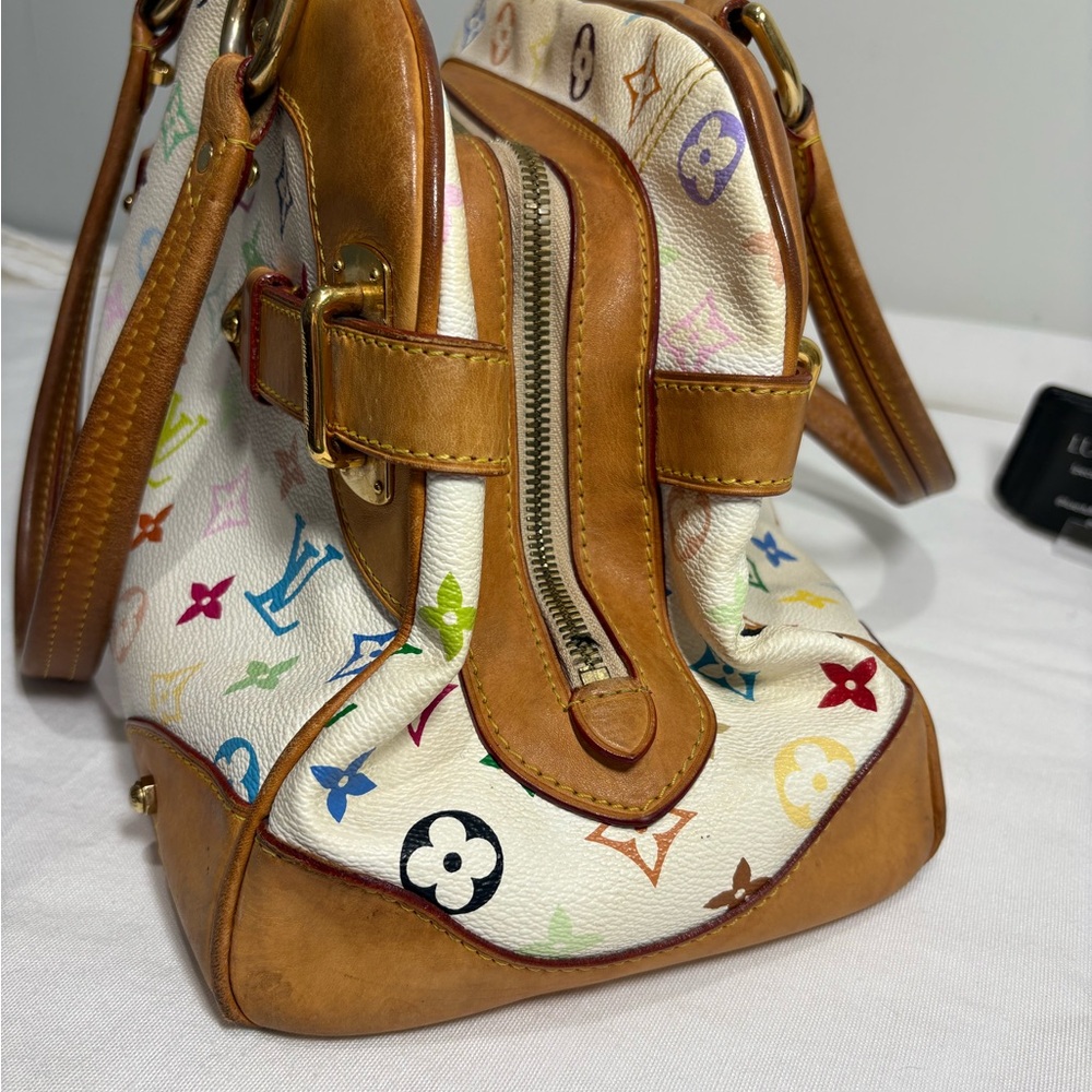 Authentic LOUIS VUITTON Claudia multicolor handbag with certificate - Picture 5 of 15